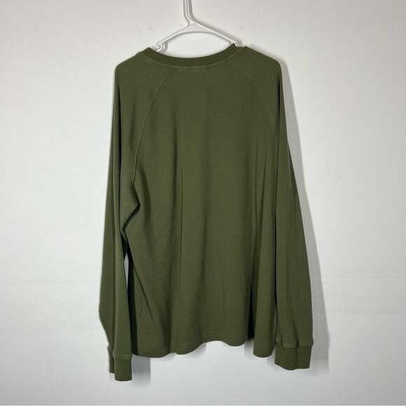 LL Bean BeanBuilt Waffle Henley Size XL Men’s - Picture 2 of 8